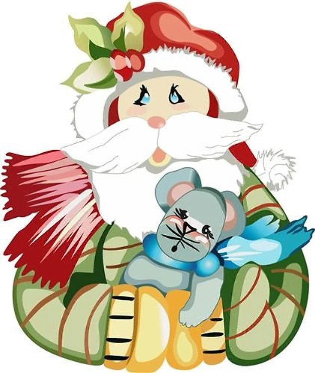 SANTA WITH MOUSE