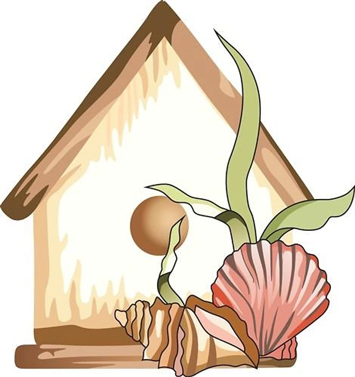 SHELL BIRDHOUSE