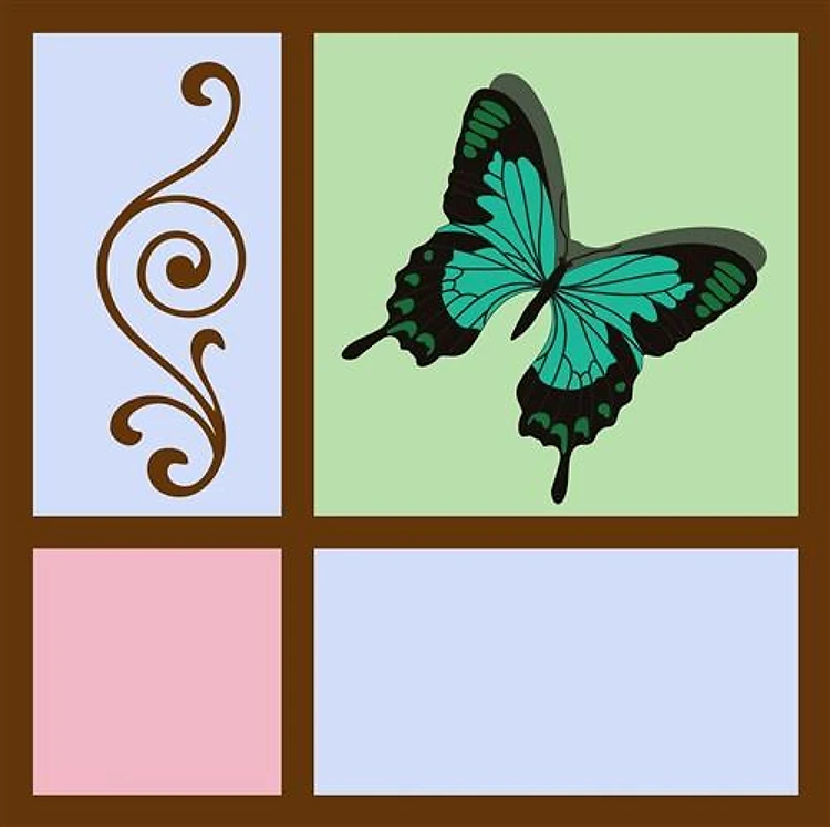 APPLIQUE WITH BUTTERFLY