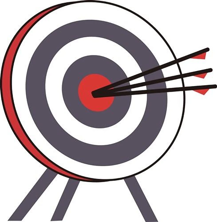 ARCHERY TARGET and ARROWS