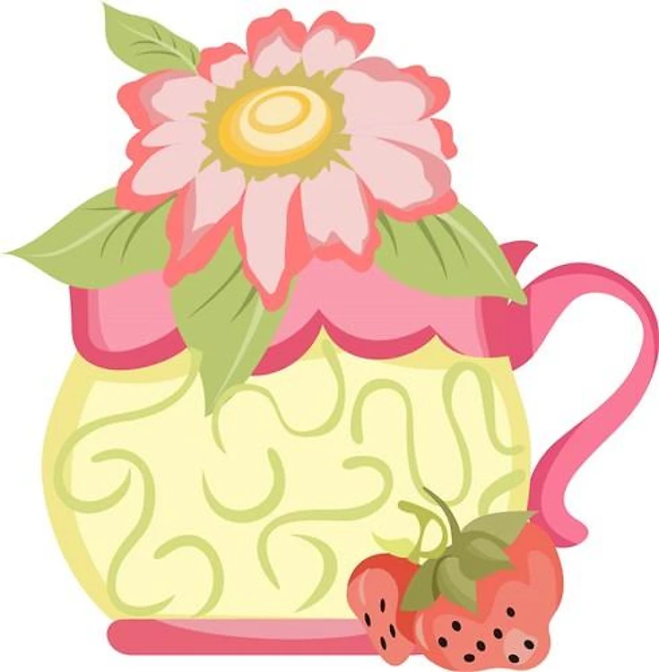 COFFEE MUG WITH FLOWERS