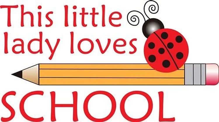 THIS LITTLE LADY LOVES SCHOOL