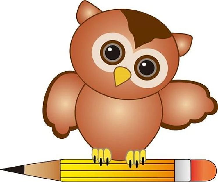 OWL ON PENCIL