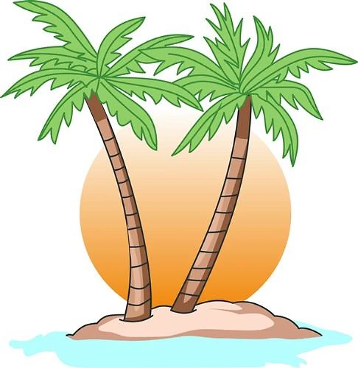 PALM TREES AND SUN