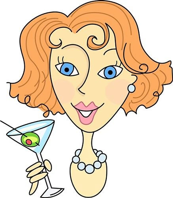 LADY WITH MARTINI