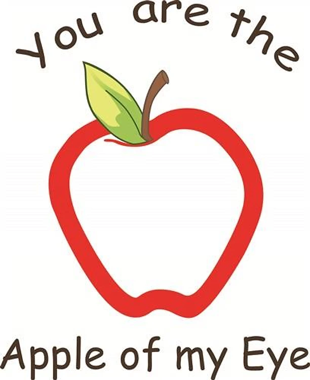 APPLE OF MY EYE APPLIQUE