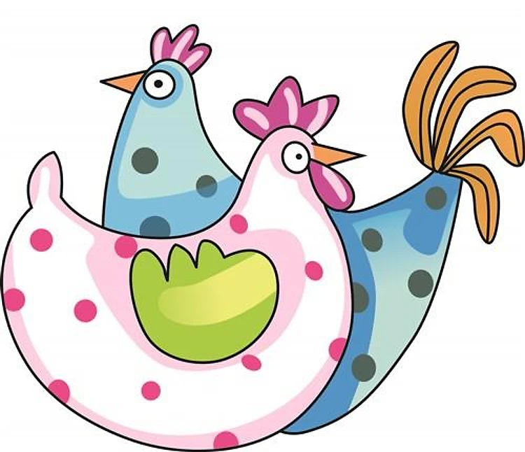 PAIR OF CHICKENS
