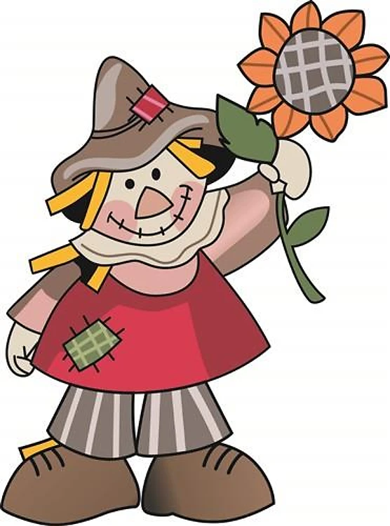 SCARECROW WITH SUNFLOWER