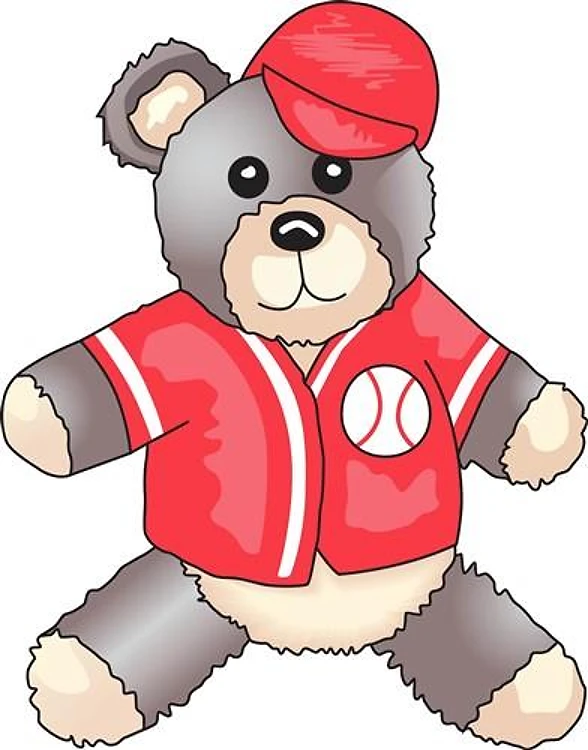 BASEBALL TEDDY BEAR