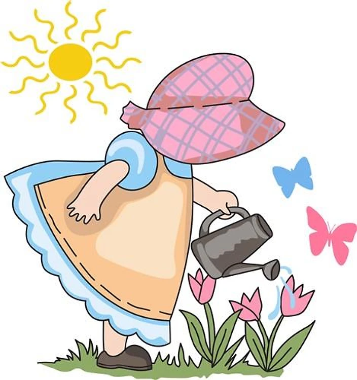 SPRING DAY IN THE GARDEN