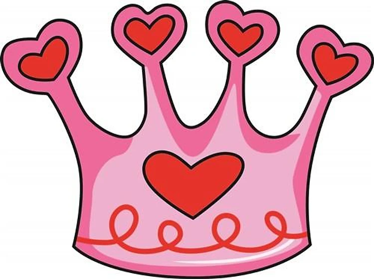 CROWN WITH HEARTS