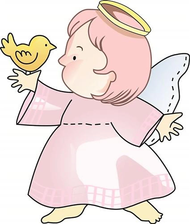 ANGEL WITH BIRD