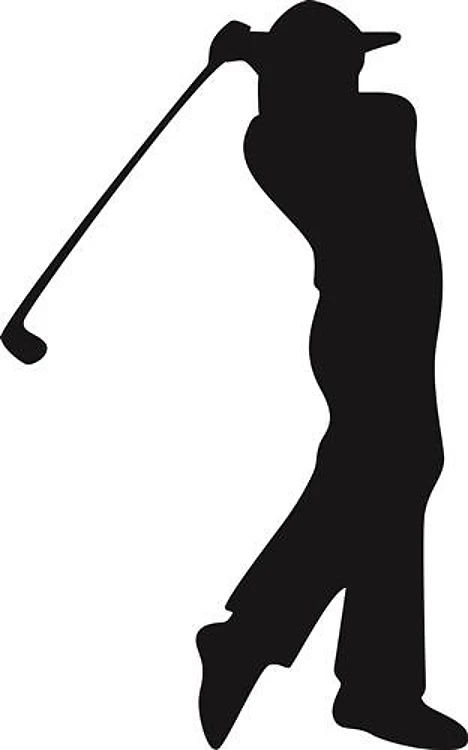 Golfer Swing Silhouette