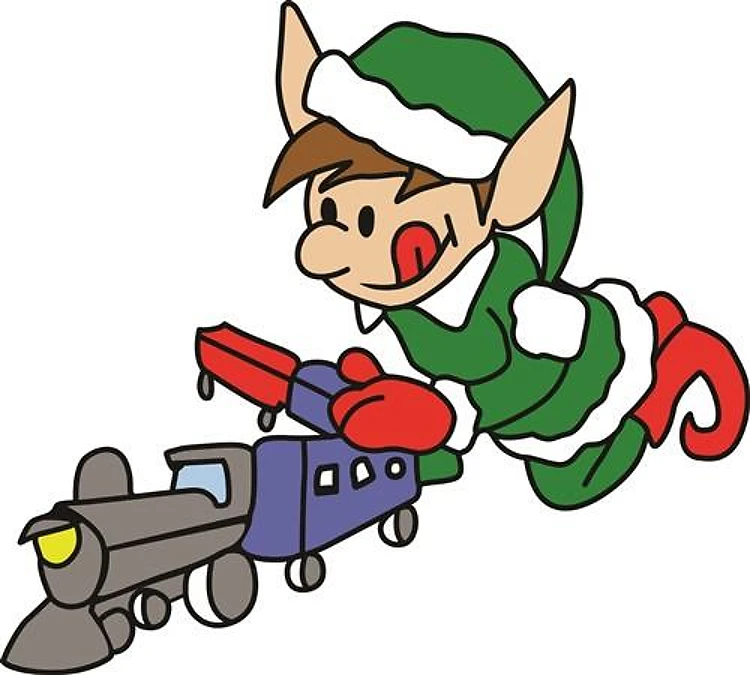 Christmas Elf & Train