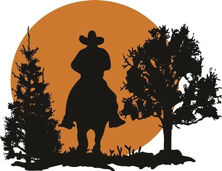 COWBOY RIDER SILHOUETTE