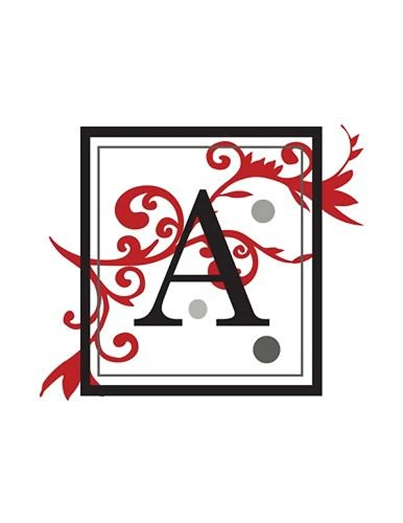 FANCY SQUARE LETTER A