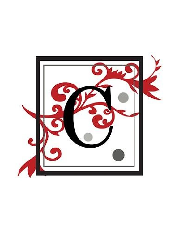 FANCY SQUARE LETTER C