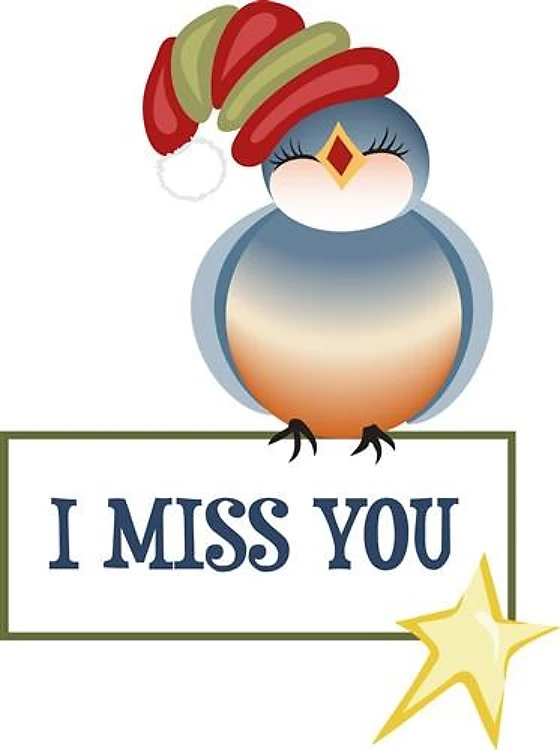 I MISS YOU GIFT TAG