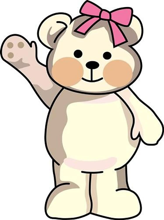 TEDDY BEAR WAVING