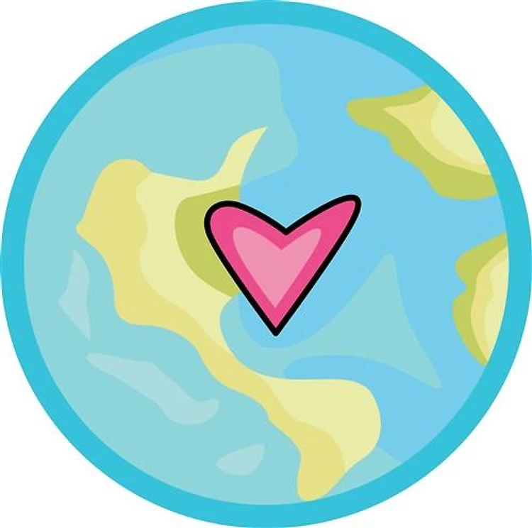 PLANET EARTH WITH HEART