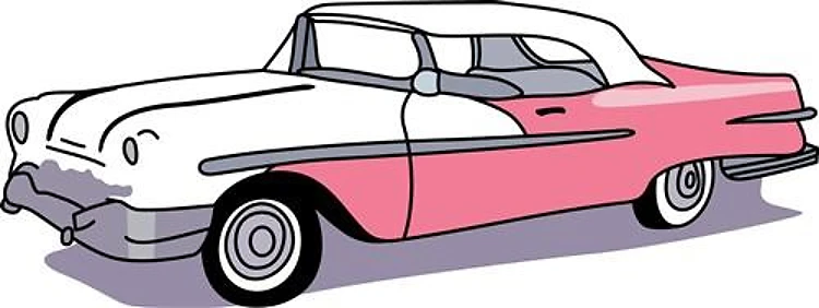 PINK CLASSIC CAR