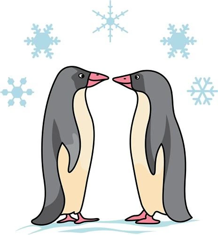 PENGUINS AND SNOWFLAKES