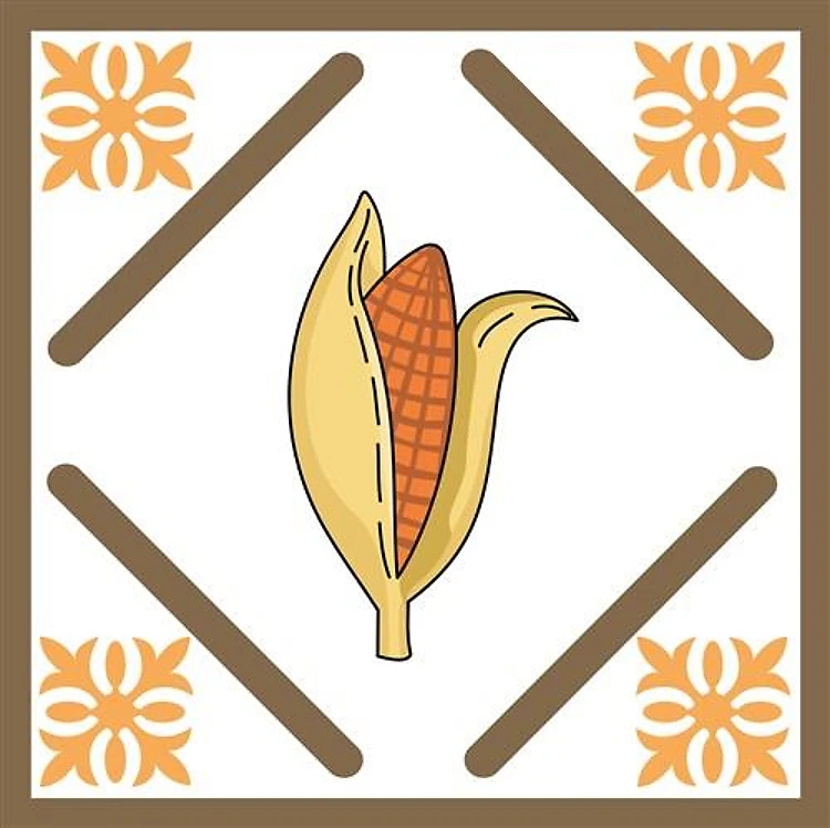 CORN QUILT SQUARE