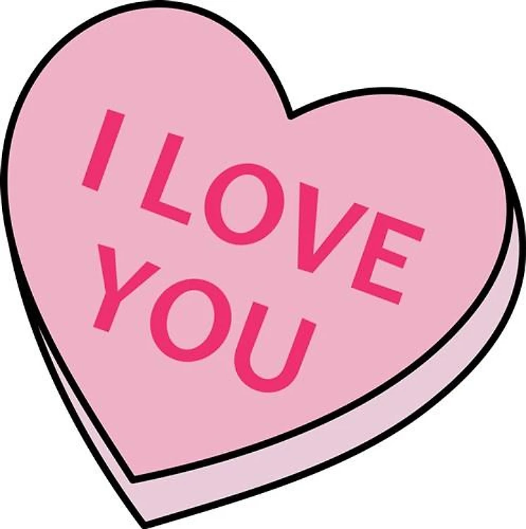 I LOVE YOU CANDY HEART
