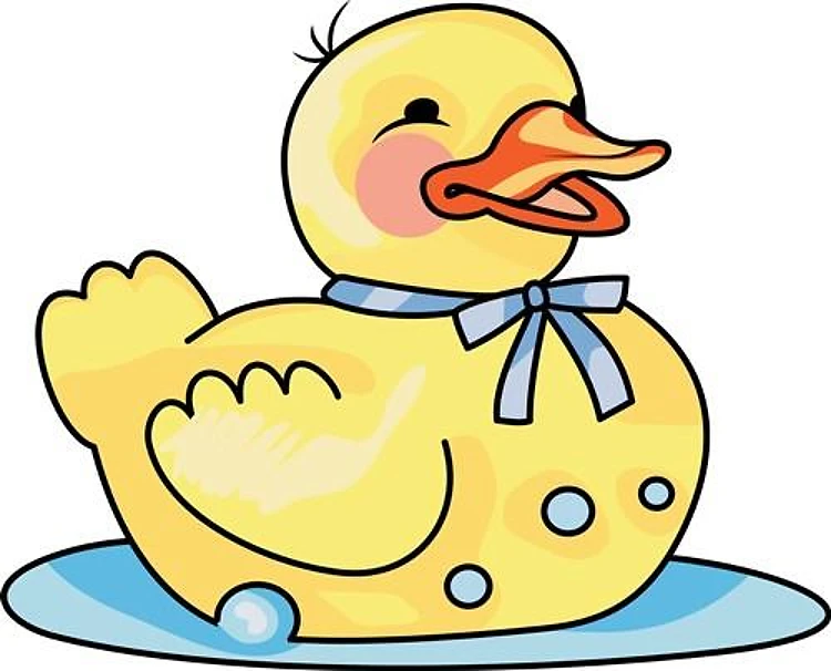 RUBBER DUCK ON WATER
