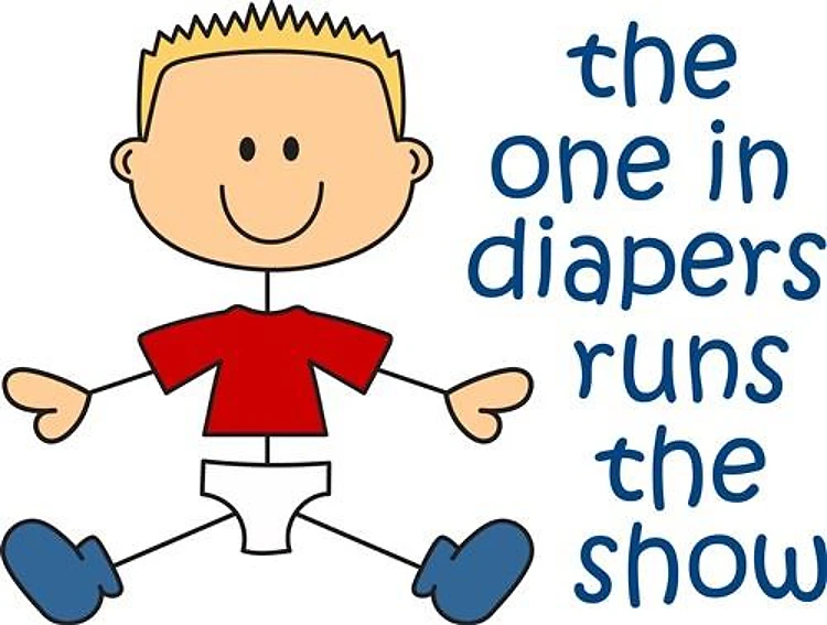 ONE IN DIAPERS RUNS SHOW