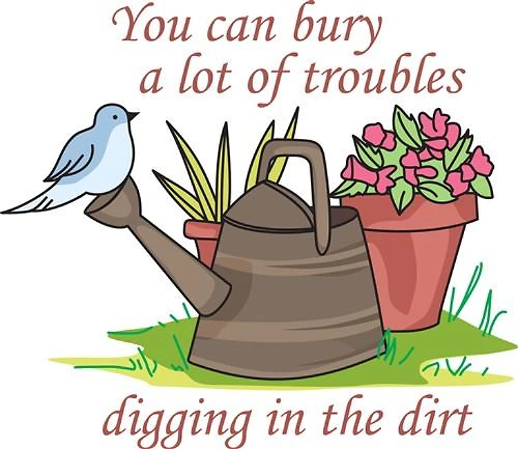 BURY TROUBLES IN THE DIRT