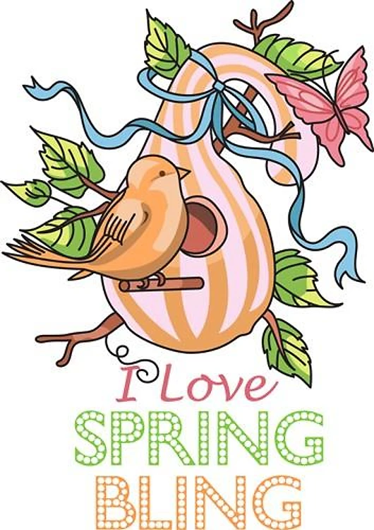 I LOVE SPRING BLING
