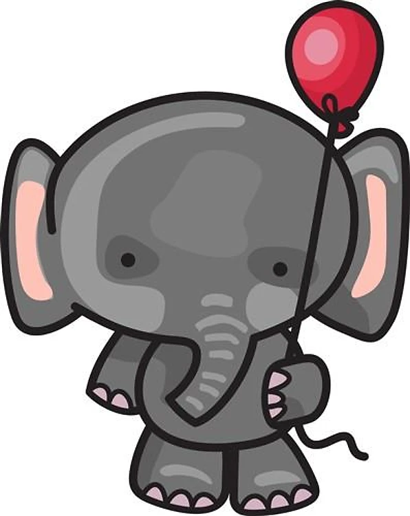 ELEPHANT WITH BALLOON