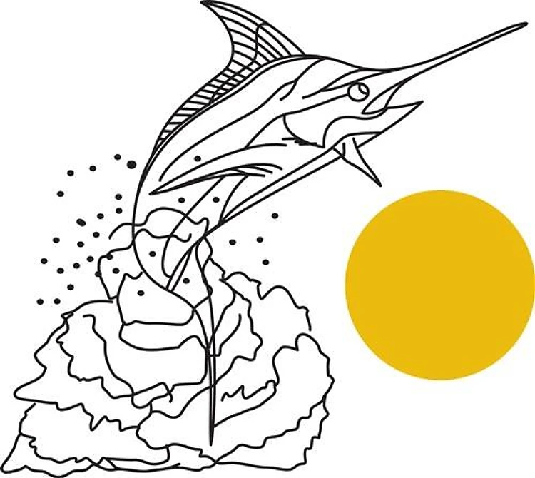 SMALL MARLIN AND SUN