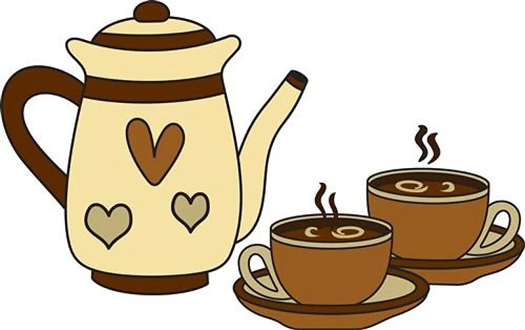 COFFEE CARAFE AND CUPS