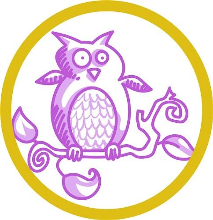 FULL MOON AND OWL