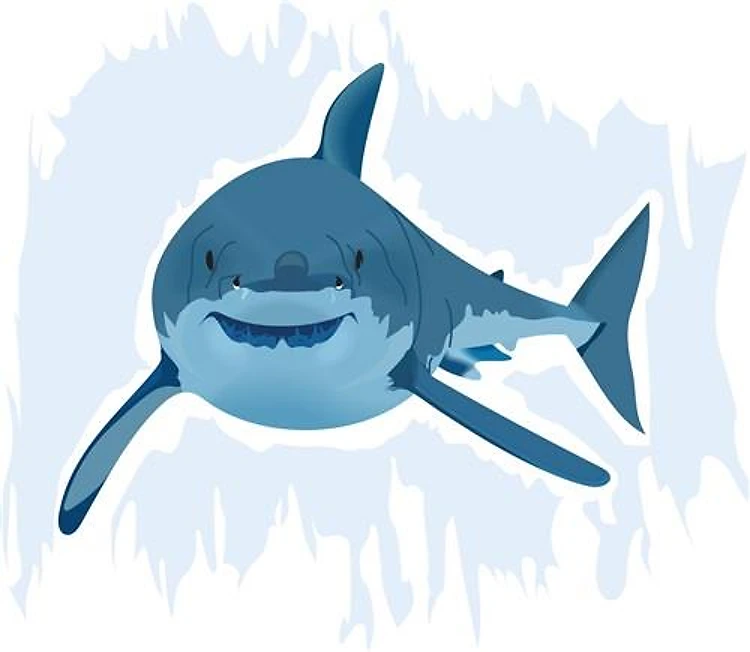 GREAT WHITE IN OCEAN