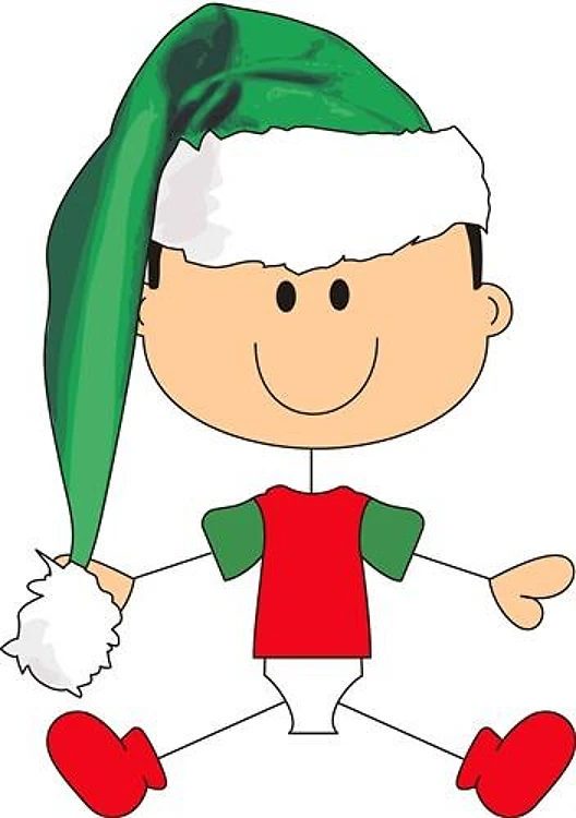 BABY IN CHRISTMAS HAT