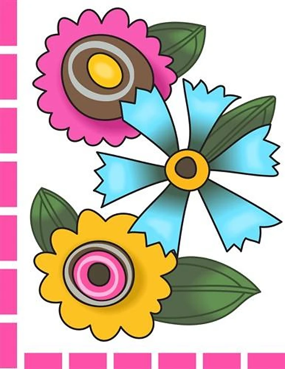 FLOWER CORNER BORDER