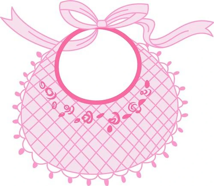 GIRLS BABY BIB