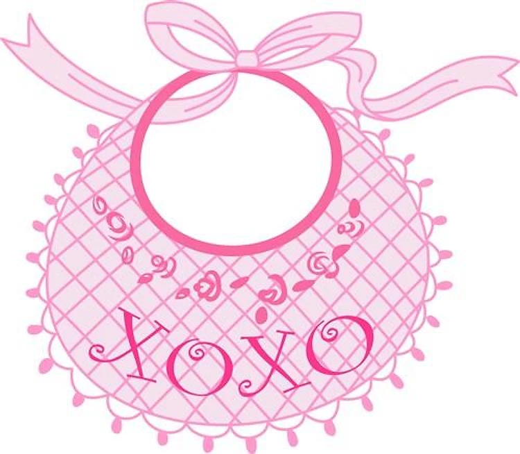 HUGS AND KISSES BABY BIB