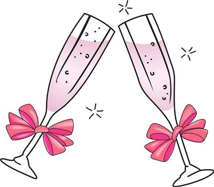 TOASTING CHAMPANGE GLASSES
