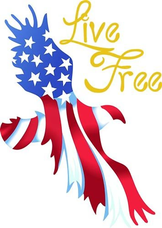 LIVE FREE AMERICAN EAGLE