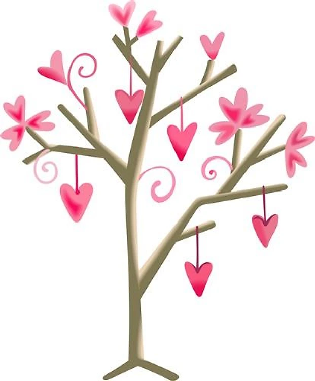 TREE WITH HEARTS