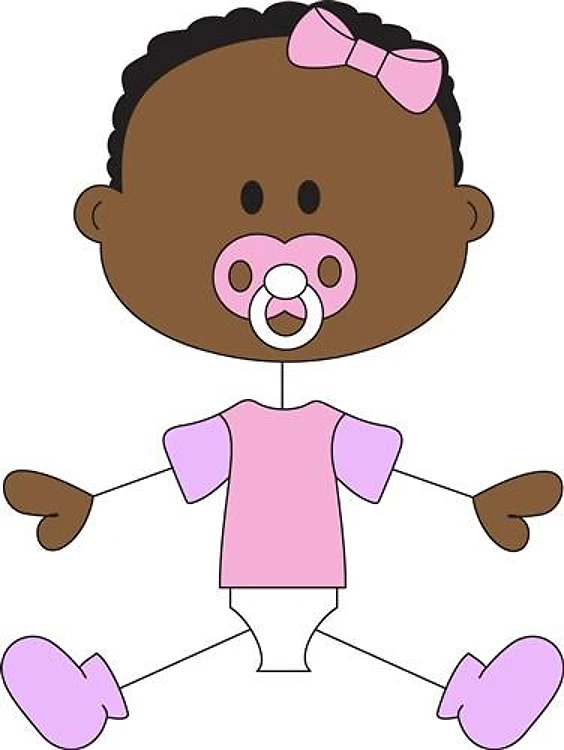 BABY GIRL WITH PACIFIER