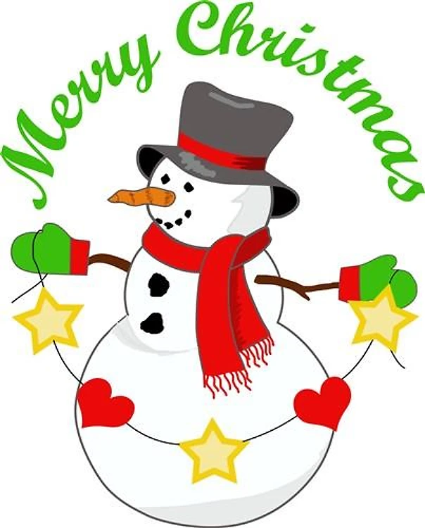 MERRY CHRISTMAS SNOWMAN