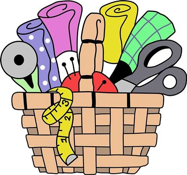SEWING QUILTING BASKET