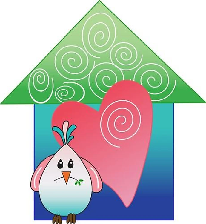 BIRD AND BIRDHOUSE