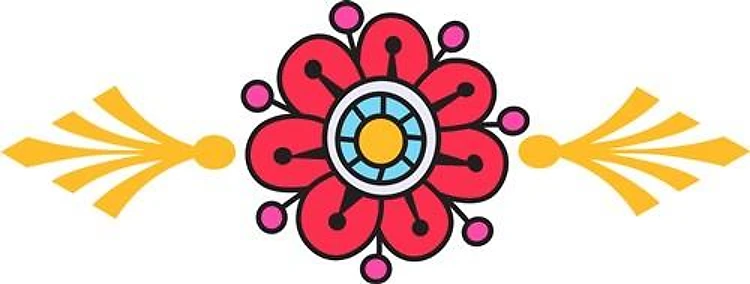 FLOWER AND SCROLLS