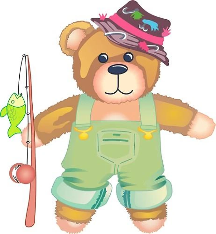 TEDDY BEAR FISHERMAN